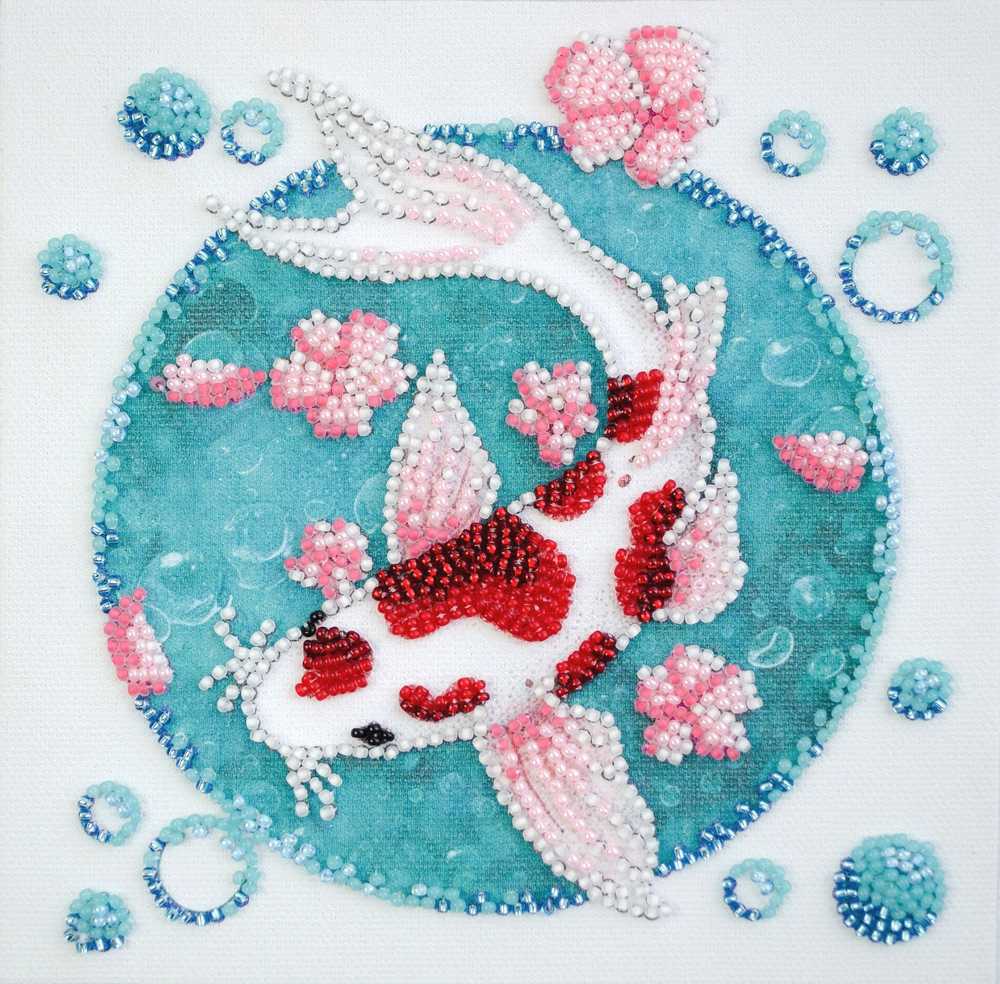 Abris Art Biserio siuvinėjimo rinkinys „Koi karpis“ 15x15 cm AM-246
