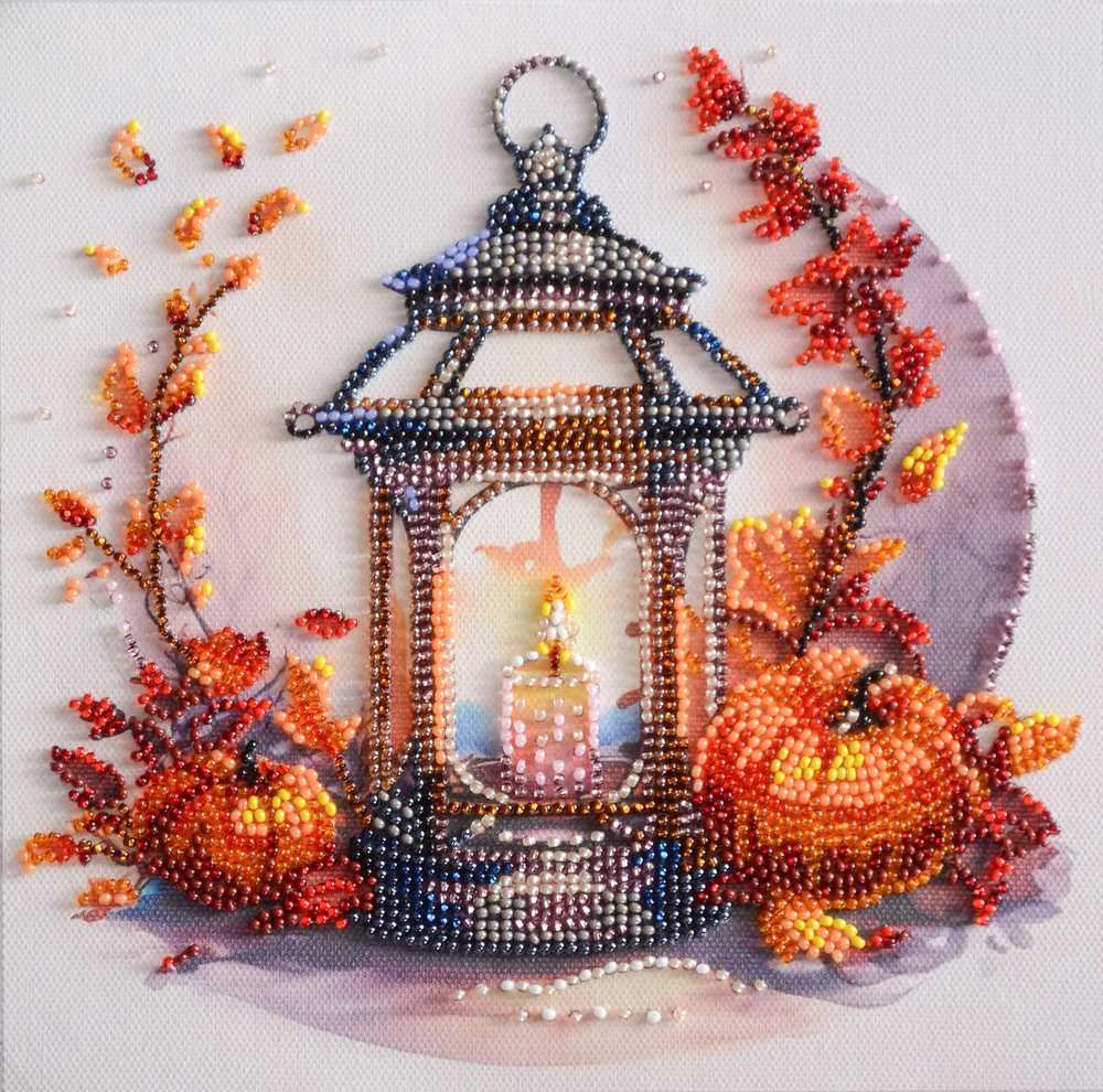 Abris Art Biserio siuvinėjimo rinkinys „Rudens šviesa“ 20x20 cm