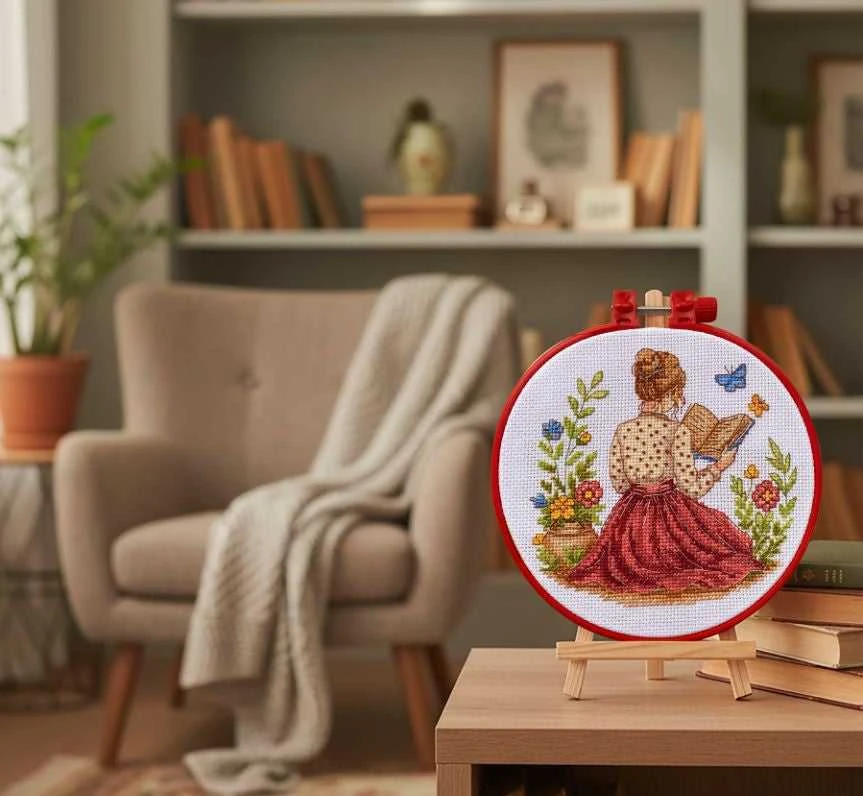 Abris Art Cross stitch kit "Unfinished story" 15 х 15 cm AAHM-092