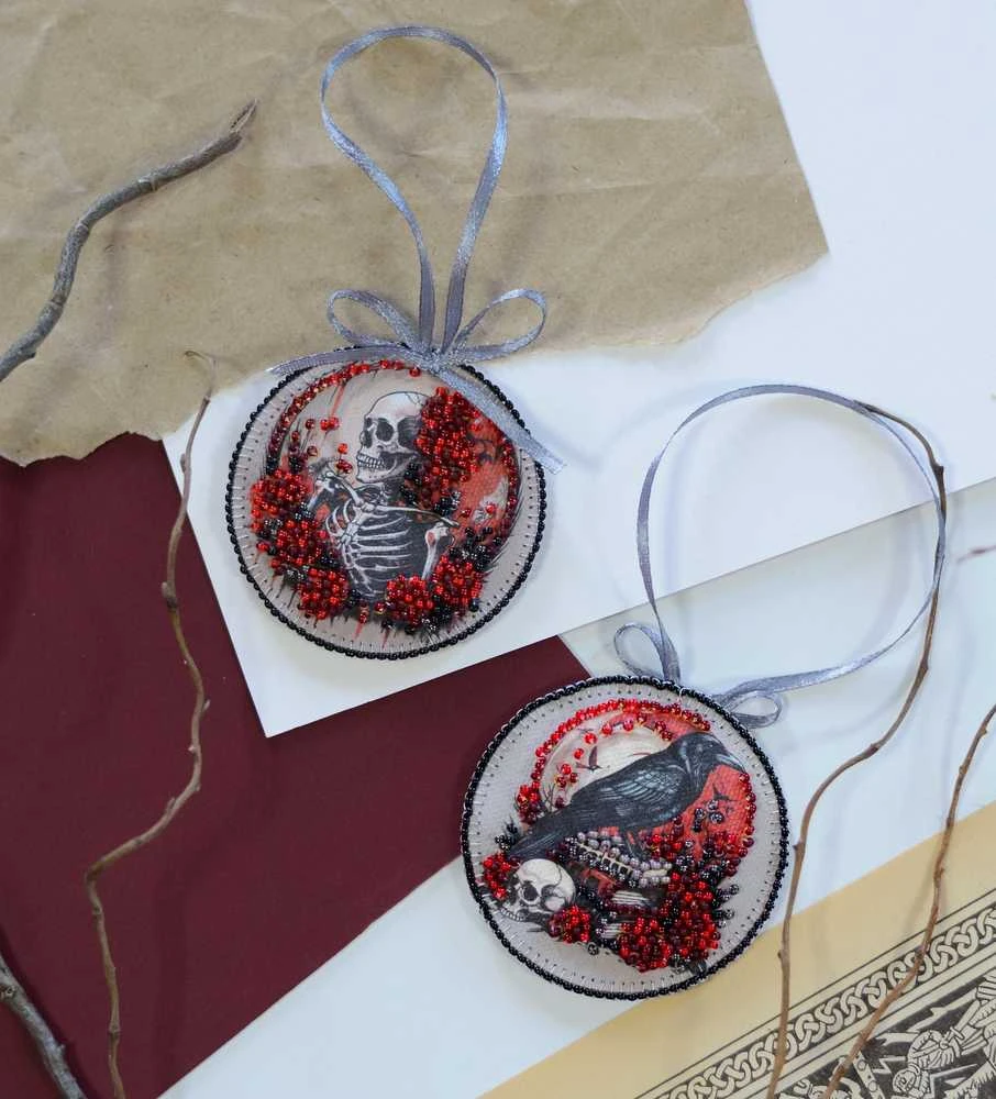 Abris Art Mini karoliukų siuvinėjimo rinkinys interjerui „Paslaptingas grožis“