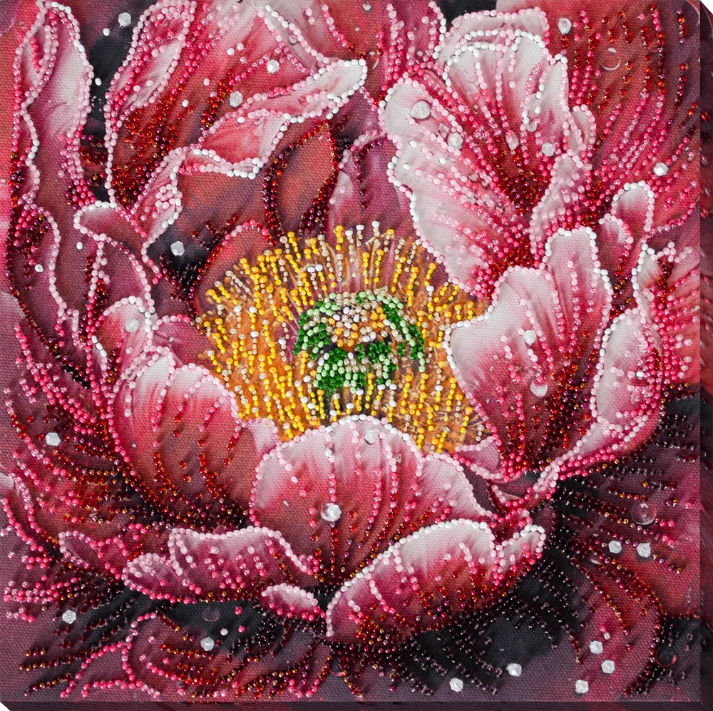 Abris Art Karoliukų siuvinėjimo rinkinys „Rasos bučinys“ 23x23 cm AAB-951