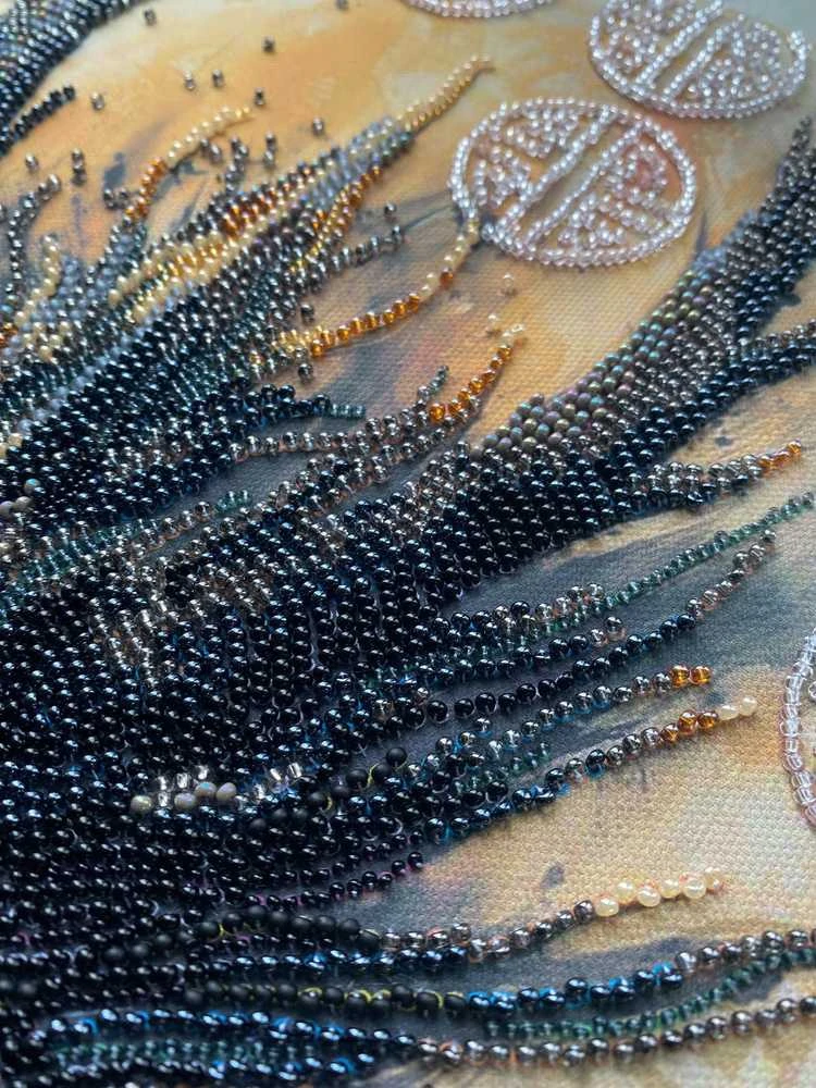 Abris Art Karoliukų siuvinėjimo rinkinys „Prabudusi legenda“ 30x60 cm