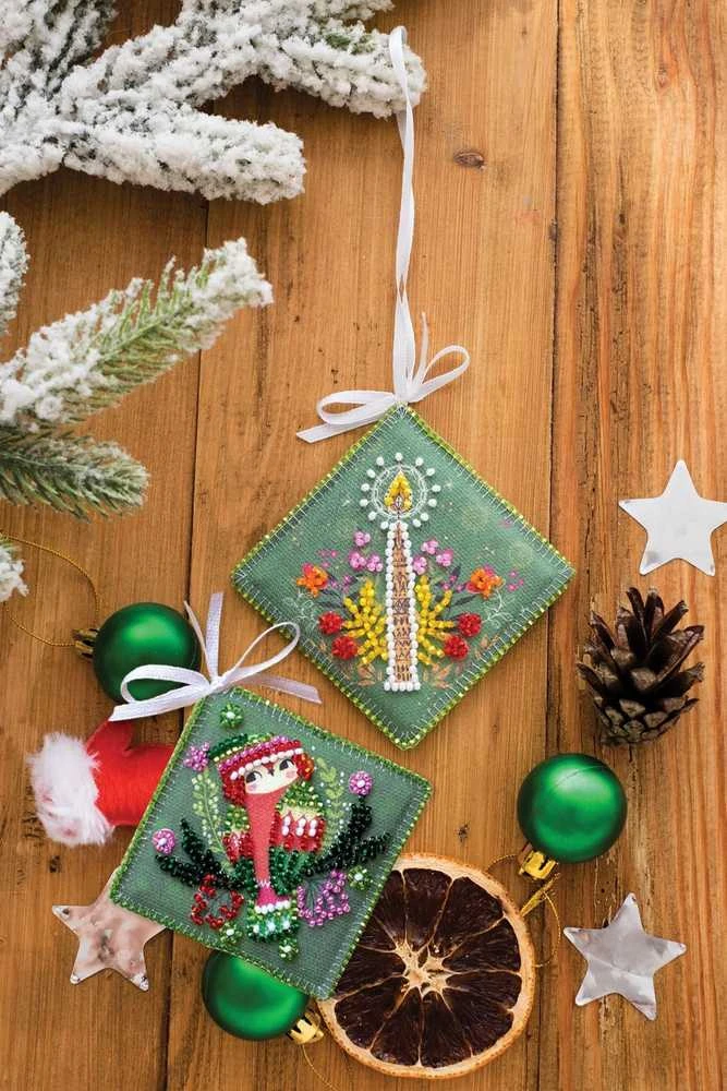 Abris Art karoliukų siuvinėjimo rinkinys „Šilta kepurė“, dekoratyviniai batai