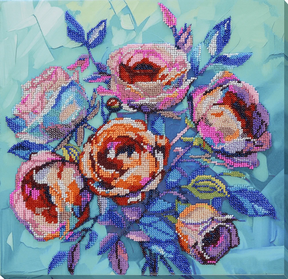 Abris Art Karoliukų siuvinėjimo rinkinys „Rožės sielai“ 31x30 cm AAB-945