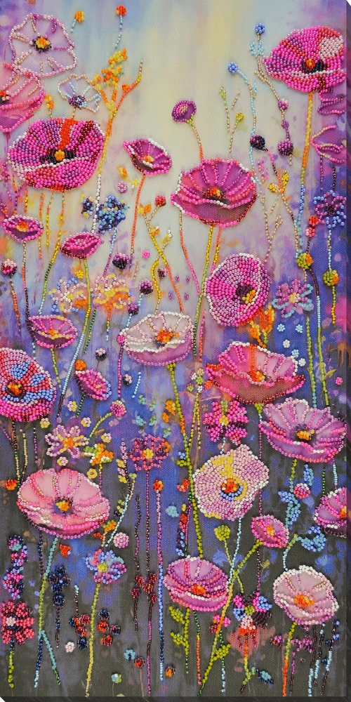 Abris Art Karoliukų siuvinėjimo rinkinys „Pavasario akimirka“ 22x45 cm