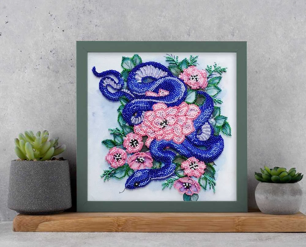 Abris Art Karoliukų siuvinėjimo rinkinys „Gamtos apkabinimas“ 20x20 cm