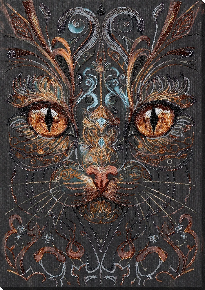 Abris Art Karoliukų siuvinėjimo rinkinys Raganos žvilgsnis, Preciosa, 30x43 cm