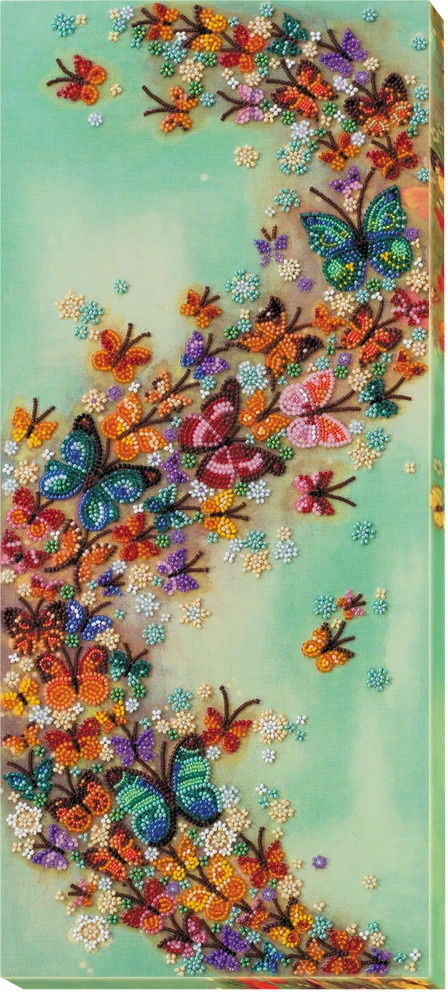 Abris Art Karoliukų siuvinėjimo rinkinys „Daugiaspalvis vėjas“ 20x45 cm AAB-591