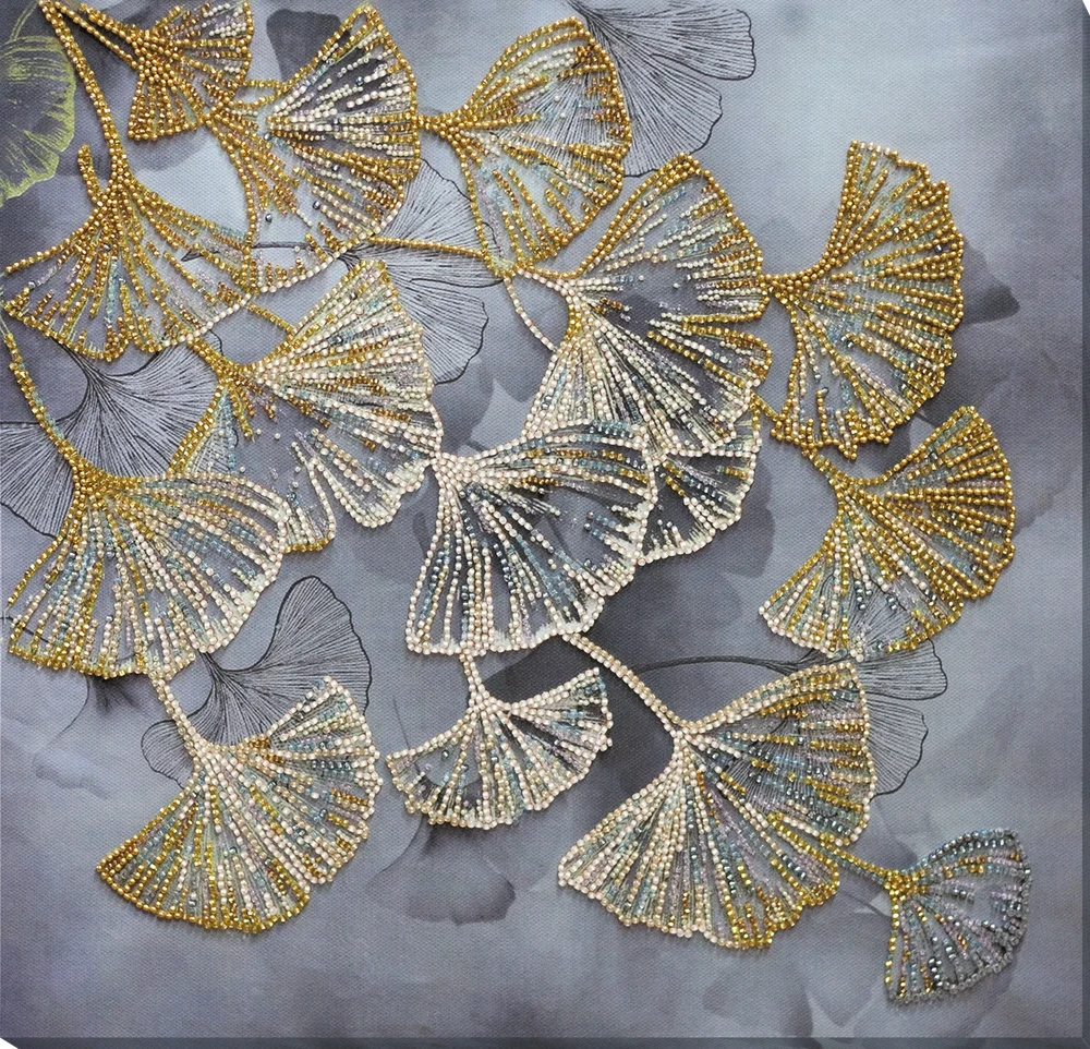 Abris Art Karoliukų siuvinėjimo rinkinys Ginkmedis (Ginkgo biloba), 32×31 cm
