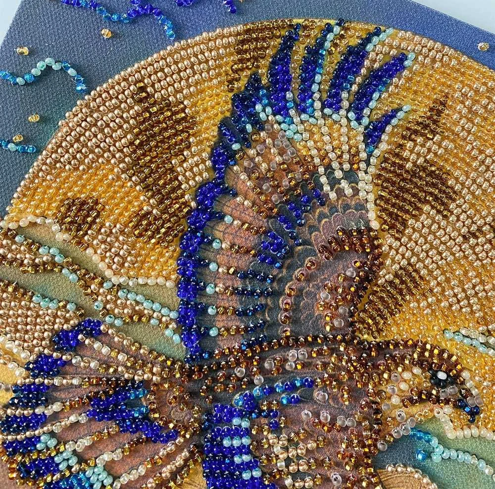 Abris Art Karoliukų siuvinėjimo rinkinys „Dykumos sparnai“ 20x20 cm