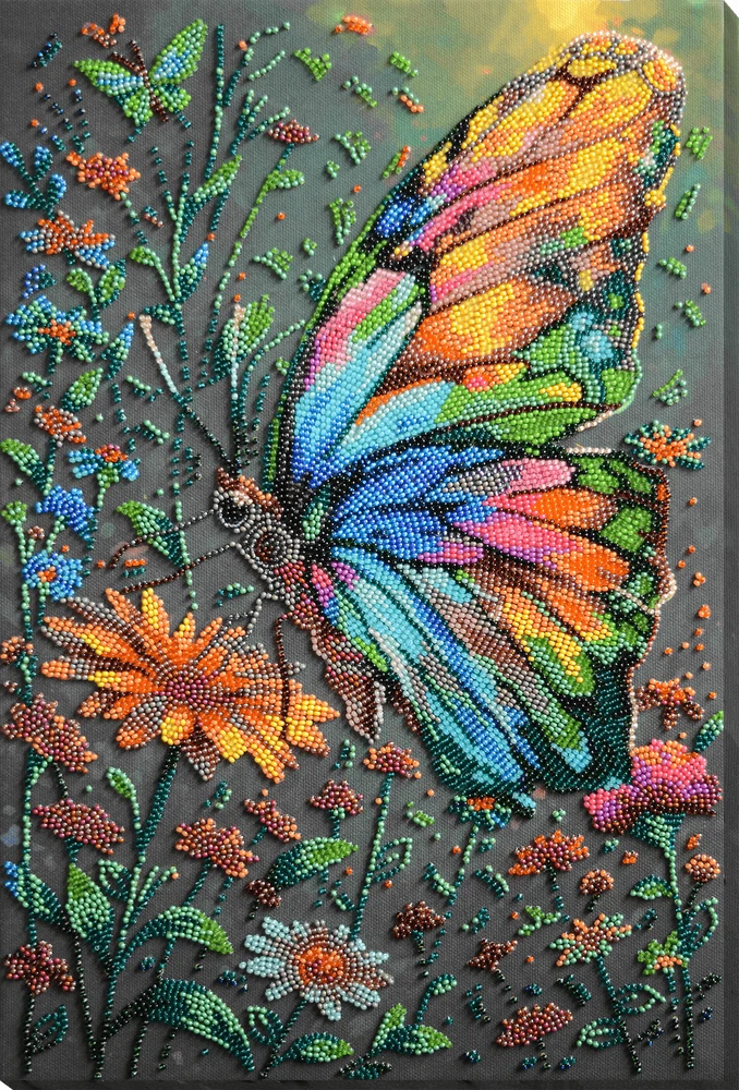 Abris Art Karoliukų siuvinėjimo rinkinys „Vasaros atspalviai“, 26x39 cm