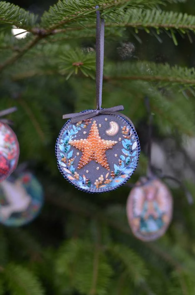 Abris Art Karoliukų siuvinėjimo rinkinys Žvaigždė, šviesk! Žiemos pasaka dekoras