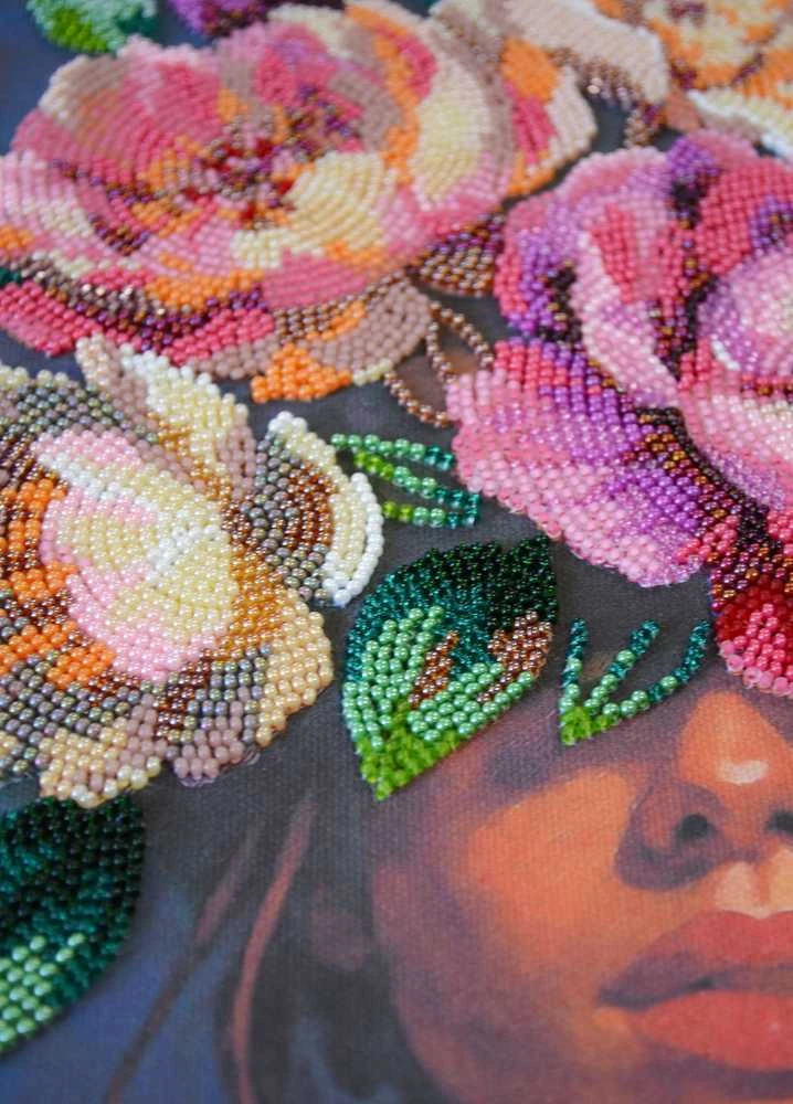 Abris Art Karoliukų siuvinėjimo rinkinys „Žydinčios mintys“ 26x39 AAB-958