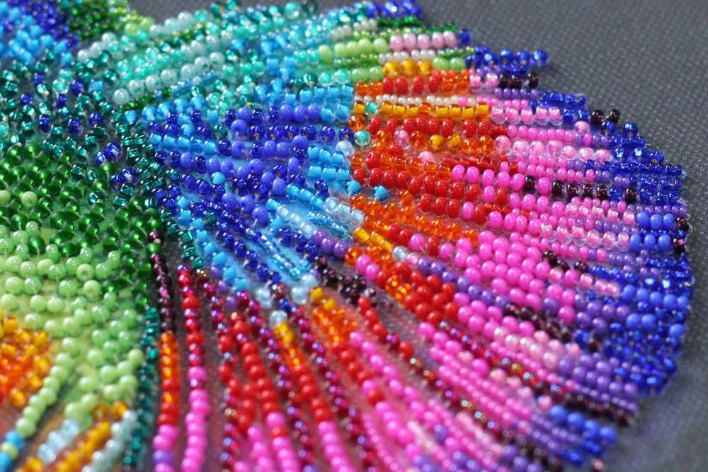 Abris Art karoliukų siuvinėjimo rinkinys „Vaivorykštės šokis“