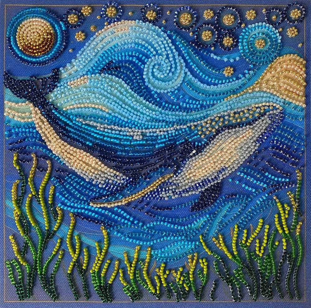 Abris Art Karoliukų siuvinėjimo rinkinys „Gelmės didybė“ 20x20 cm AAMB-131