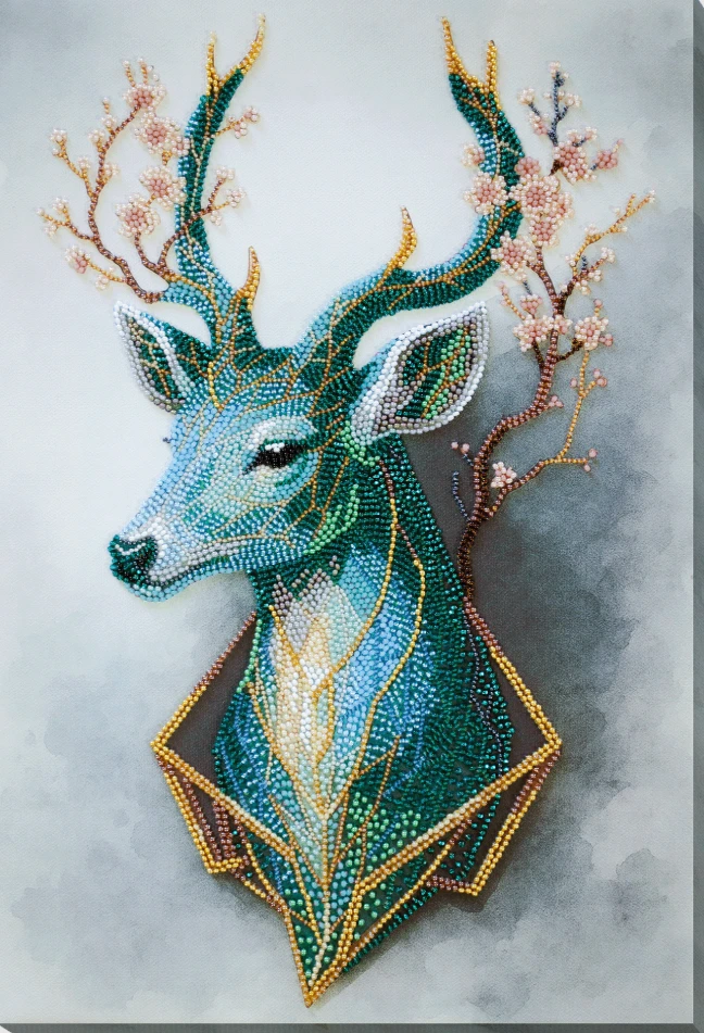 Abris Art Karoliukų siuvinėjimo rinkinys „Miško dvasia“ 24x36 cm