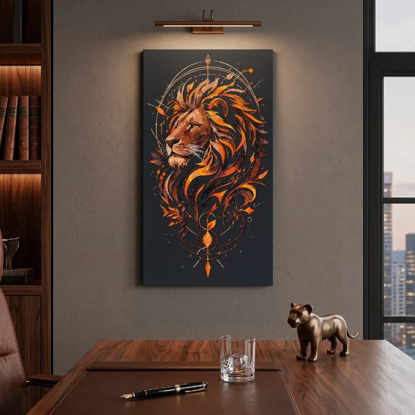 Abris Art Karoliukų siuvinėjimo rinkinys „Gėlės“ 30×54 cm su Preciosa karoliukais