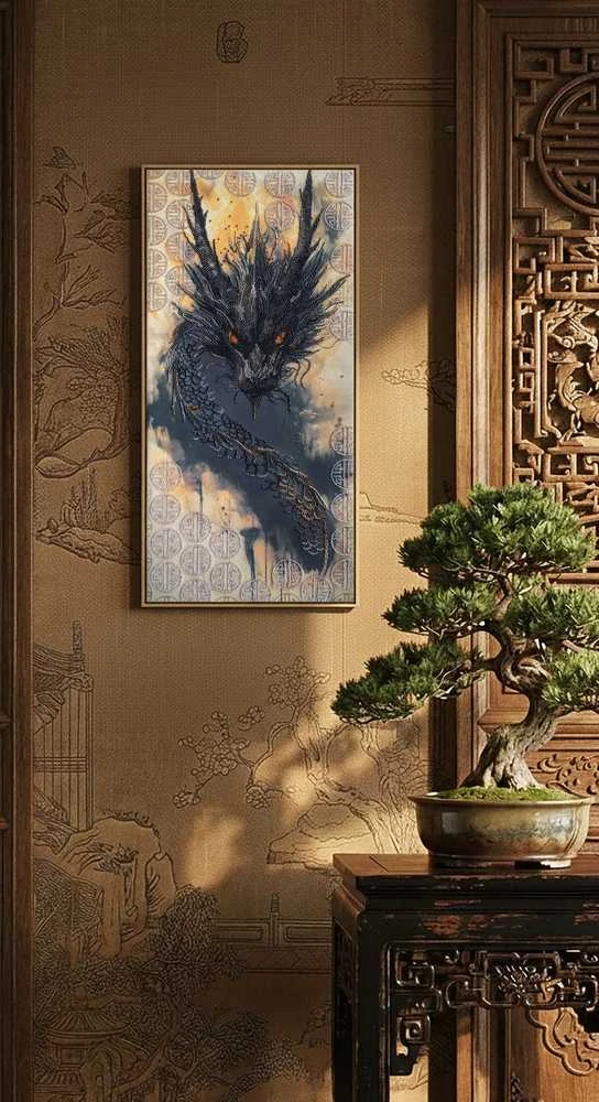 Abris Art Karoliukų siuvinėjimo rinkinys „Prabudusi legenda“ 30x60 cm