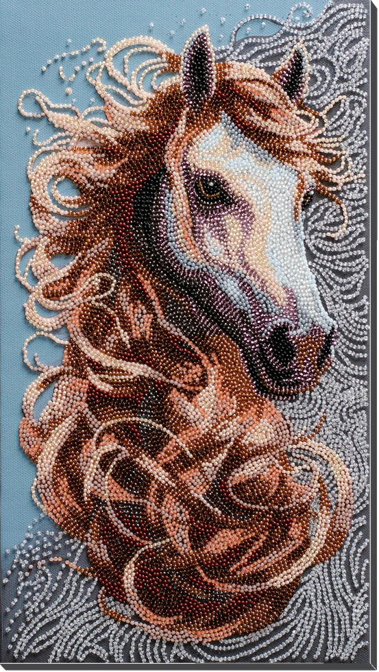 Abris Art Karoliukų siuvinėjimo rinkinys „Prerijų dvasia“ 20x36 cm