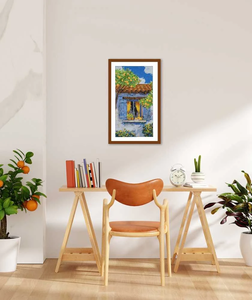 Abris Art Kryželiu siuvinėjimo rinkinys „Viduržemio svaja“ 18x34 cm AAH-291