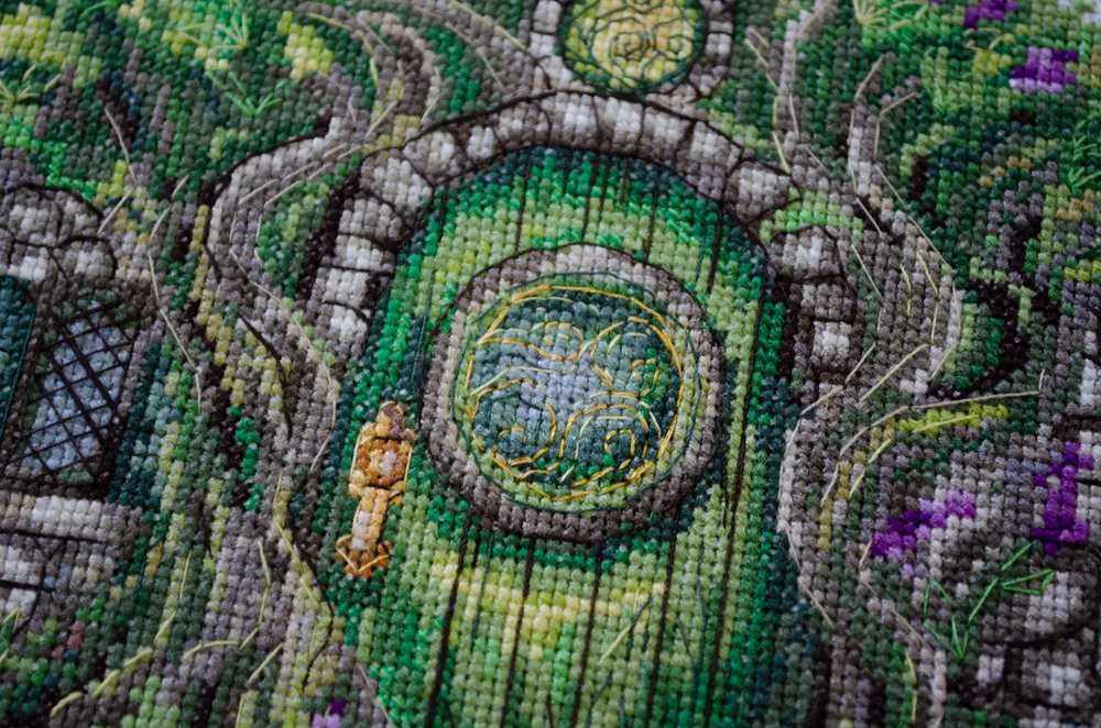 Abris Art Kryželiu siuvinėjimo rinkinys „Kur gyvena elfai“ 20x21 cm AAH-267