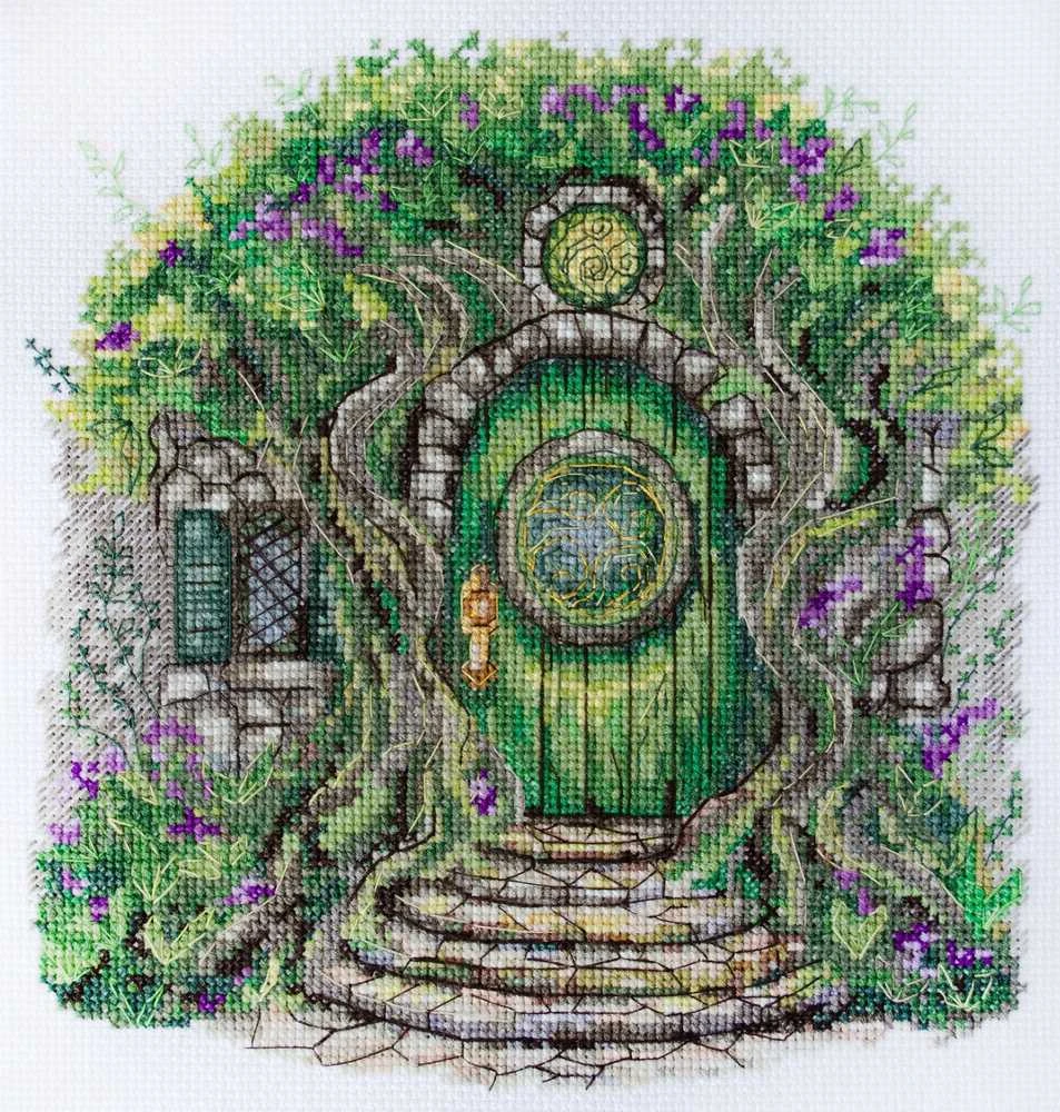 Abris Art Kryželiu siuvinėjimo rinkinys „Kur gyvena elfai“ 20x21 cm AAH-267