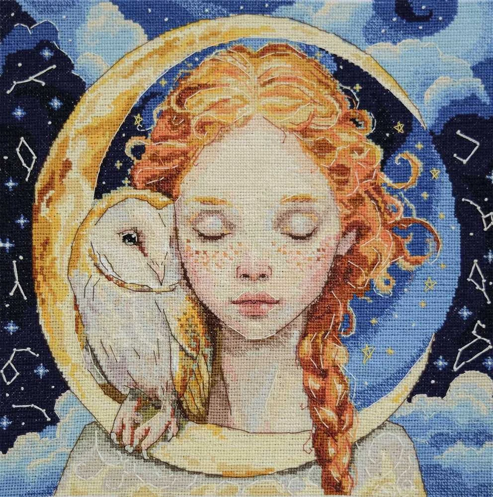 Abris Art Kryželiu siuvinėjimo rinkinys „Mėnulio dukra“ 25x24 cm AAH-271