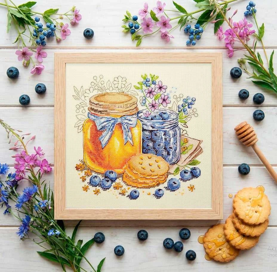 Abris Art Kryželiu siuvinėjimo rinkinys „Vasariškas skonis“ 19x19 cm AAH-311
