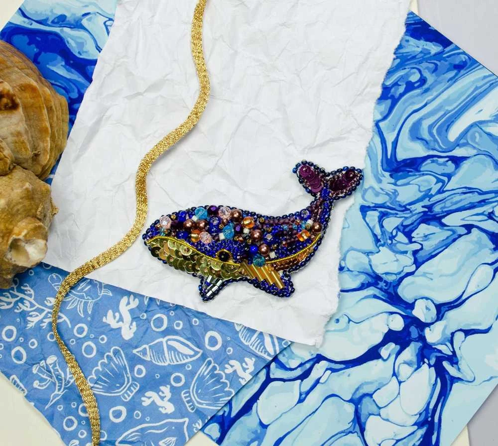 Abris Art Mėlyno banginio sienų dekoracija vaikų kambariui