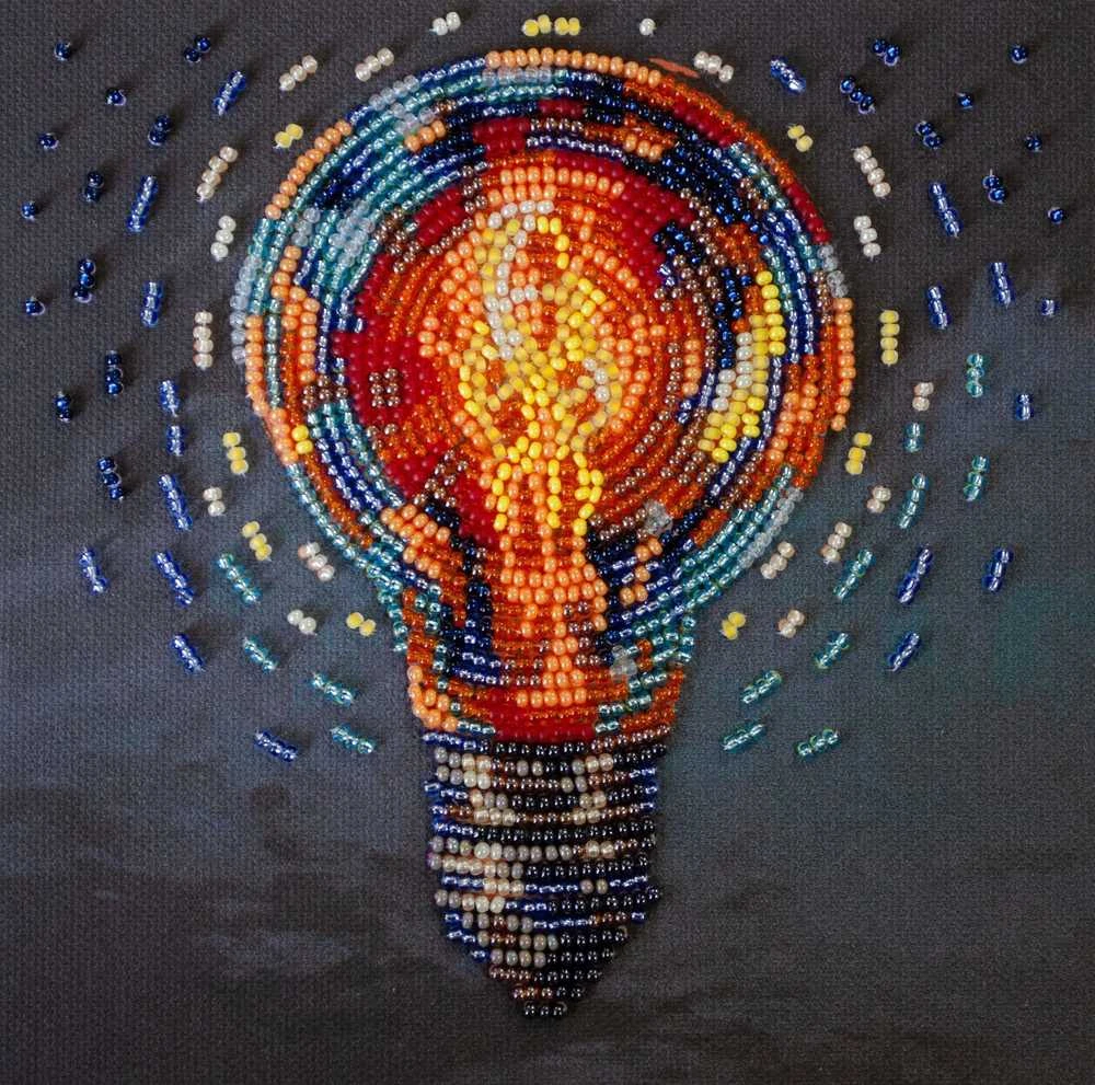 Abris Art Mini karoliukų siuvinėjimo rinkinys „Bring the Light“ 15x15 cm AAM-260