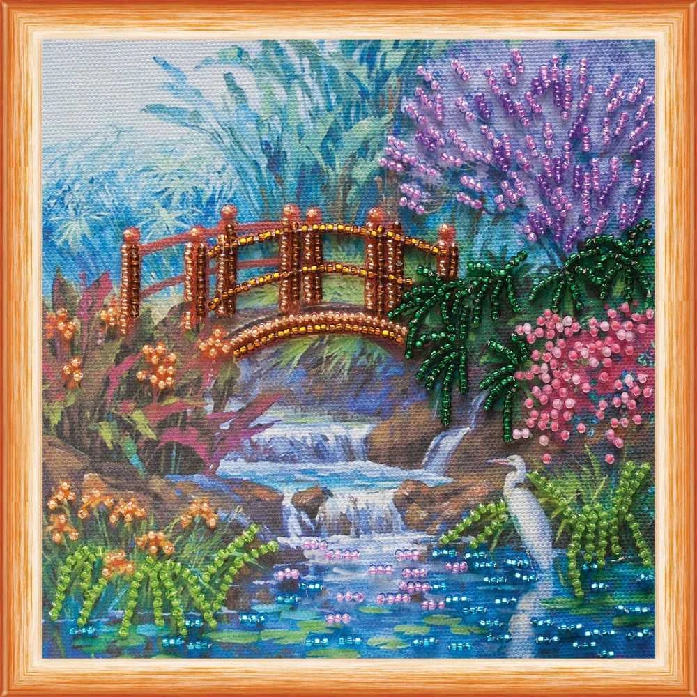 Abris Art Mini siuvinėjimo karoliukais rinkinys „Miško tankmėje“ 15x15 cm