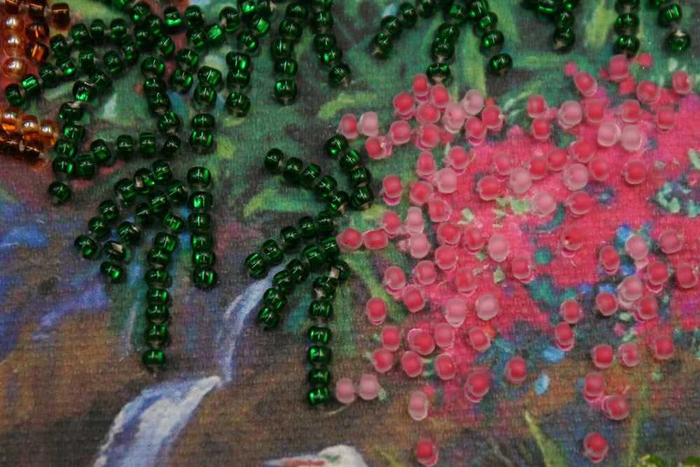 Abris Art Mini siuvinėjimo karoliukais rinkinys „Miško tankmėje“ 15x15 cm
