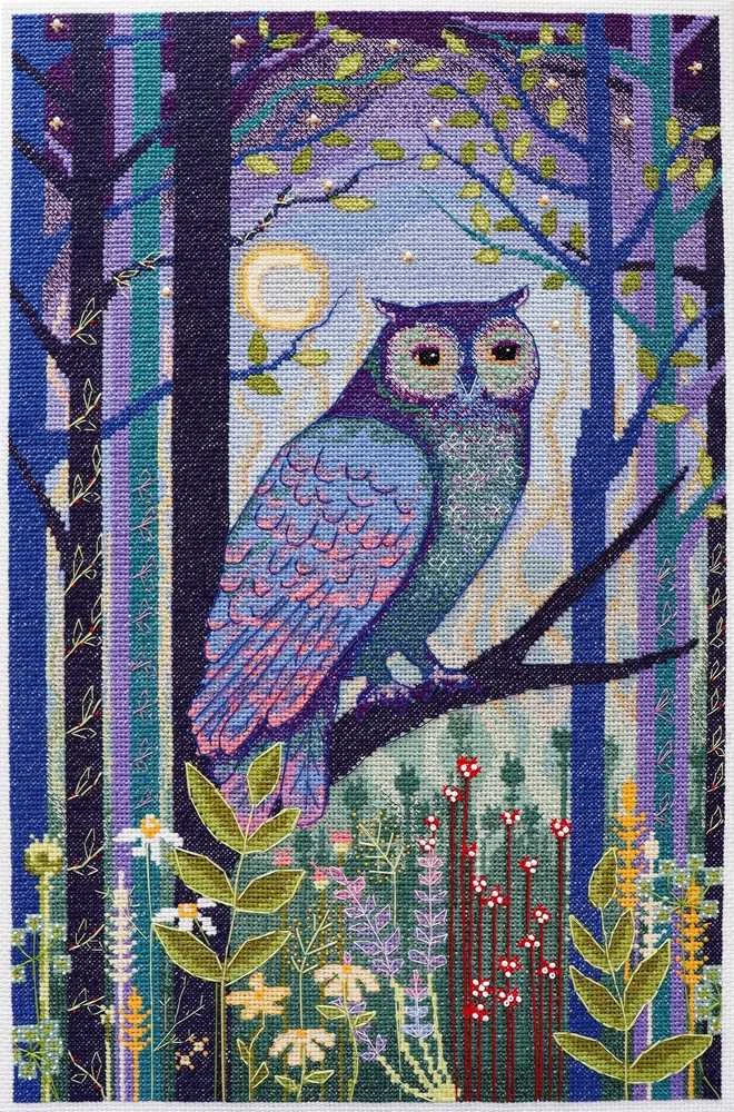 Abris Art Siuvinėjimo kryželiu rinkinys „Tankus miškas“, 28x43 cm, 14 ct, su karoliukais