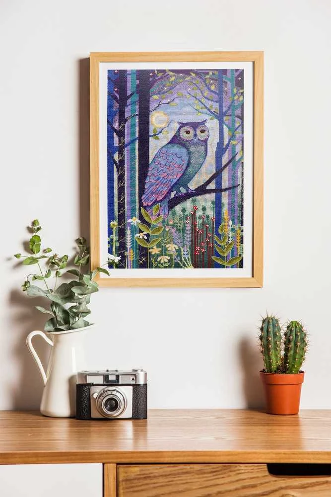 Abris Art Siuvinėjimo kryželiu rinkinys „Tankus miškas“, 28x43 cm, 14 ct, su karoliukais