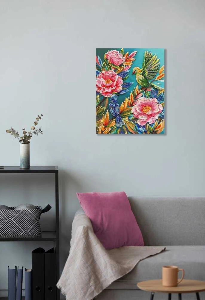 Abris Art Pavasario Šurmulys karoliukų siuvinėjimo rinkinys 24x30 cm AAB-924