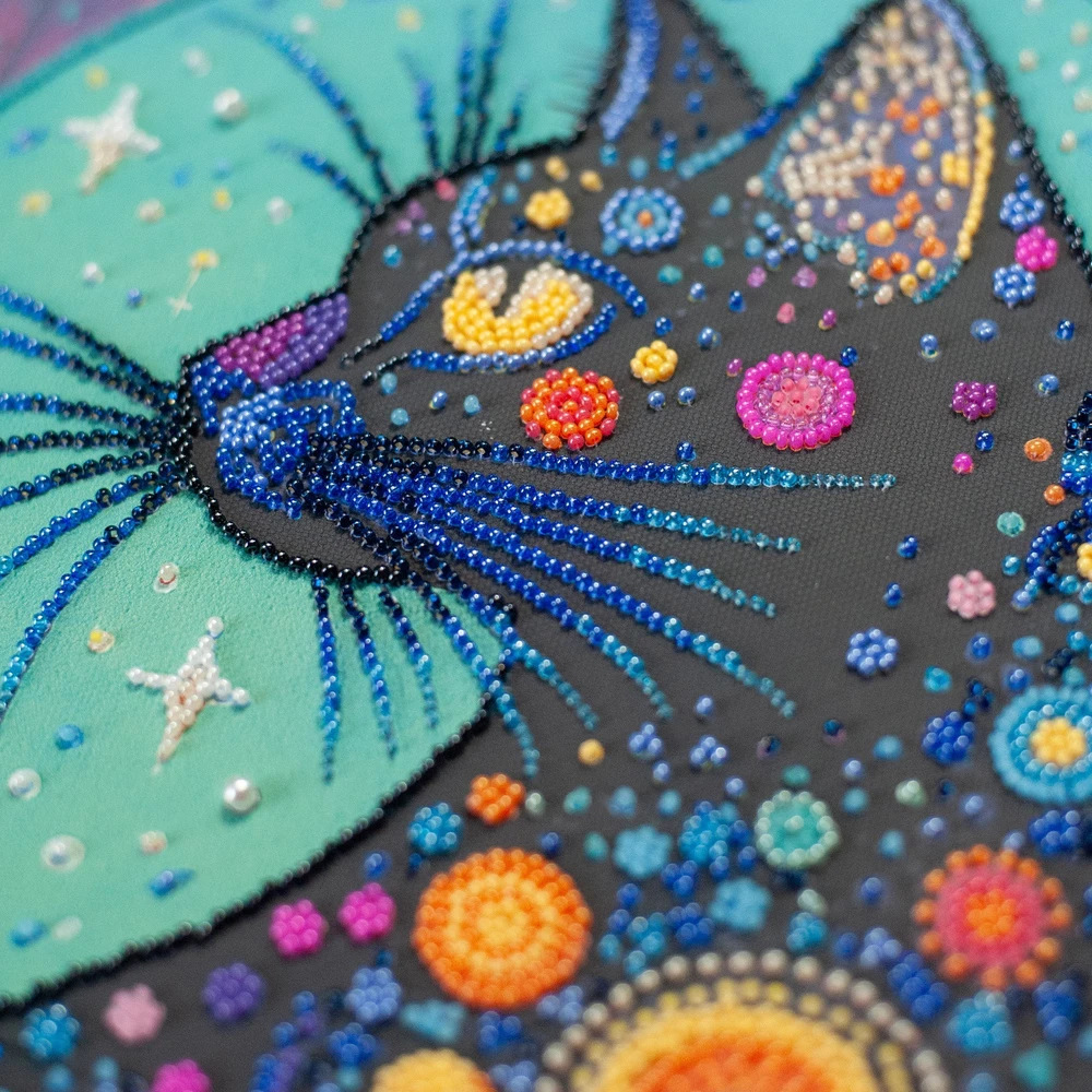 Abris Art Puošnus karoliukų siuvinėjimo rinkinys „Žvaigždžių žvilgsnis“ 30x45