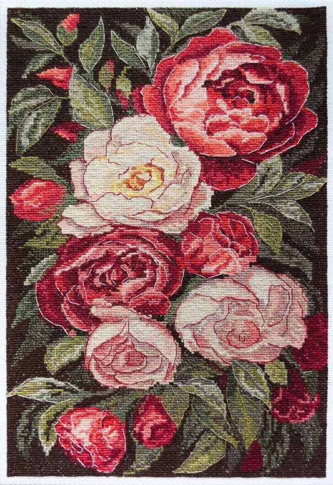 Abris Art Rinkinys kryželiu siuvinėjimui „Aksominiai jausmai“ 18x28 cm AAH-244