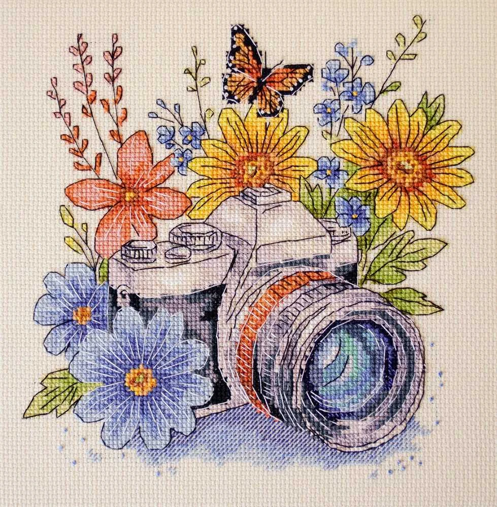 Abris Art Rinkinys kryželiui siuvinėti „Pagauk akimirką“, 20x20 cm