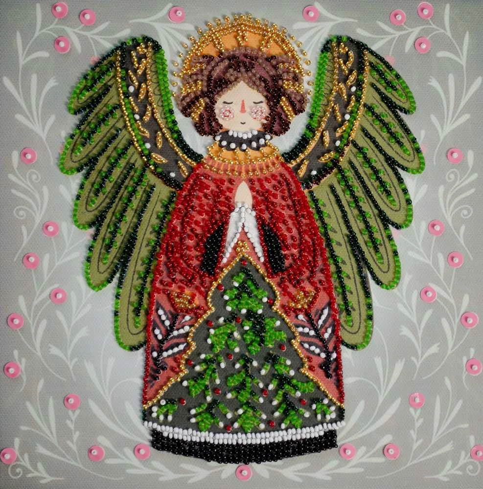 Abris Art Rinkinys siuvinėjimui karoliukais „Kalėdų stebuklo sergėtojas“ 20x20