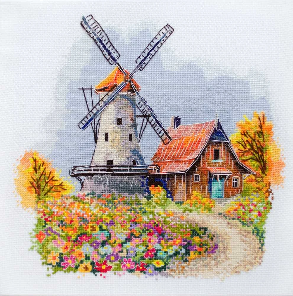Abris Art Rinkinys siuvinėjimui kryželiu „Rudens vėjo melodija“ 23x21 cm
