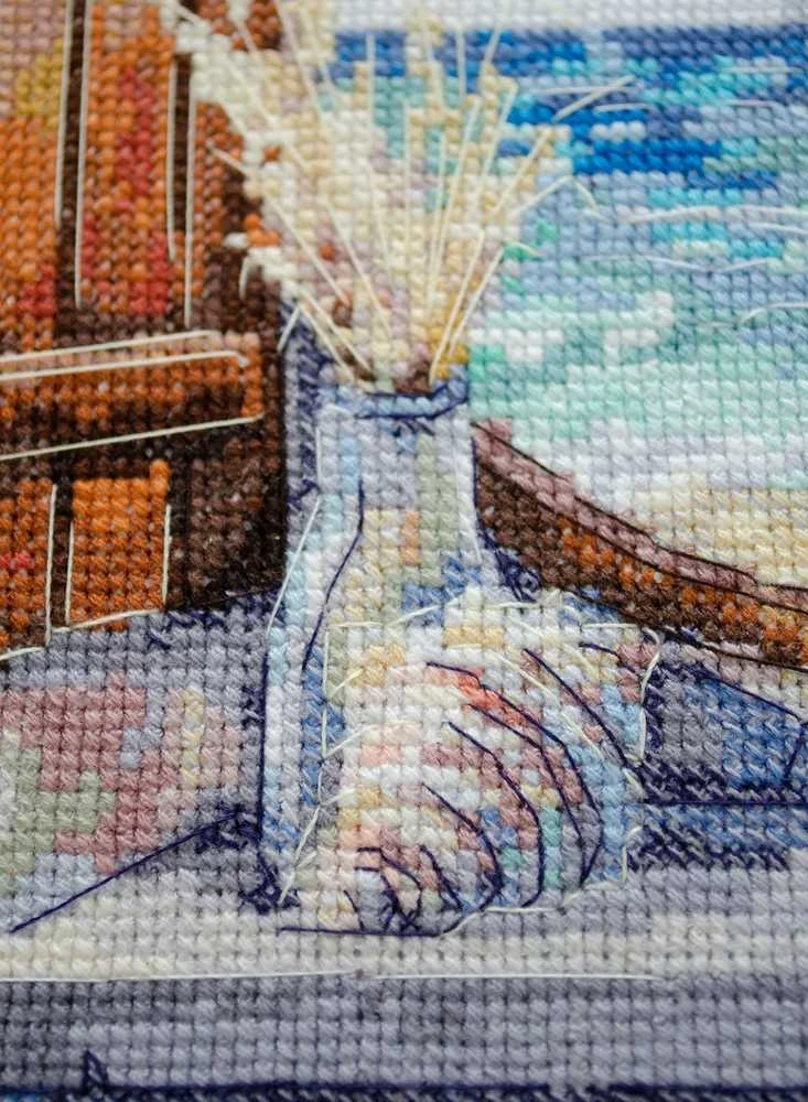 Abris Art Rinkinys siuvinėjimui kryželiu „Vėjo šnabždesys“ 27x26 cm AAH-252
