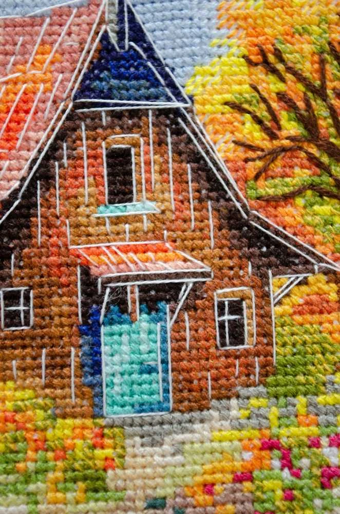 Abris Art Rinkinys siuvinėjimui kryželiu „Rudens vėjo melodija“ 23x21 cm