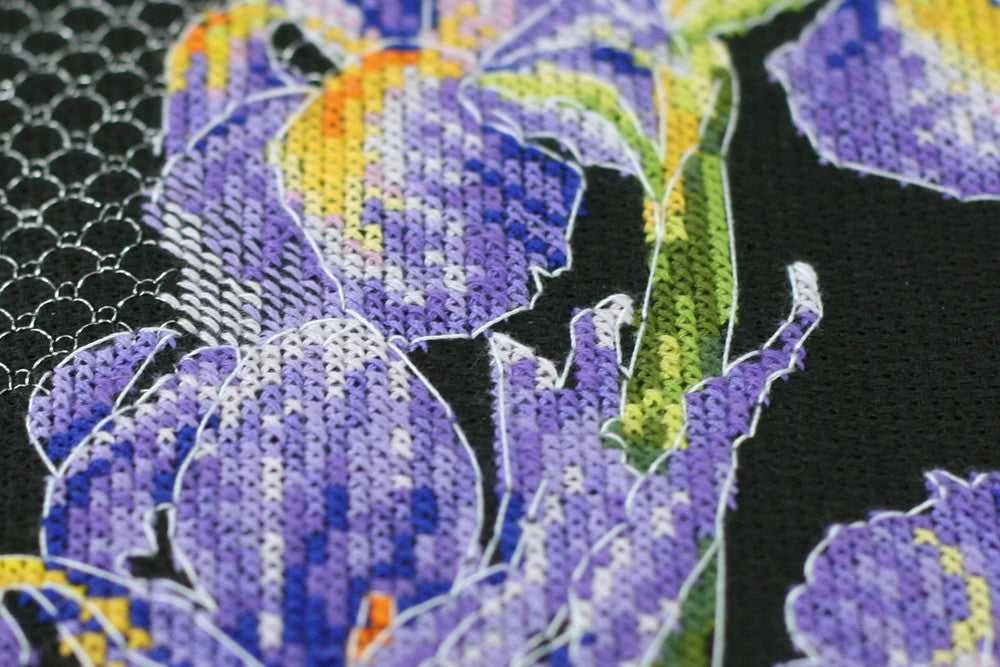 Abris Art Rinkinys siuvinėjimui kryželiu „Japoniškos vilkdalgės“ 16x43 cm