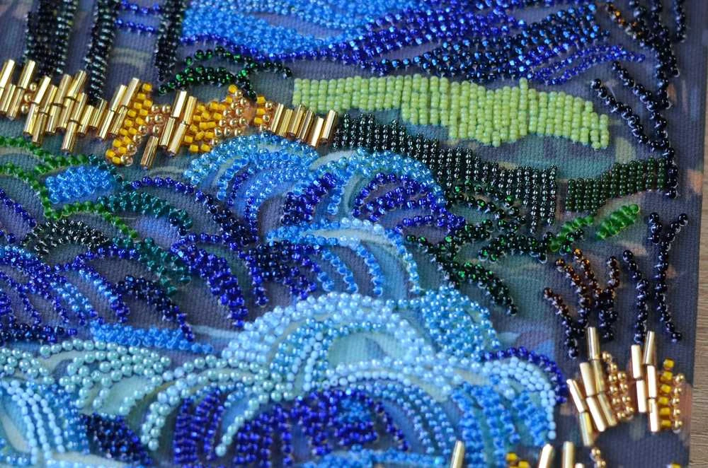 Abris Art Siuvinėjimo biseriu rinkinys Už krioklio, didelis paveikslas