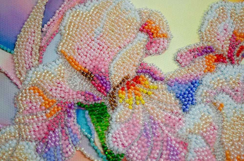 Abris Art Siuvinėjimo karoliukais rinkinys „Gėlių įkvėpimas“ 24x31,5 cm