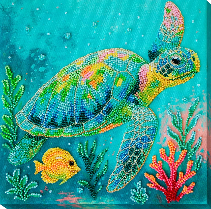 Abris Art Siuvinėjimo karoliukais rinkinys „Vandenynų keliautojas“ 21x21 cm