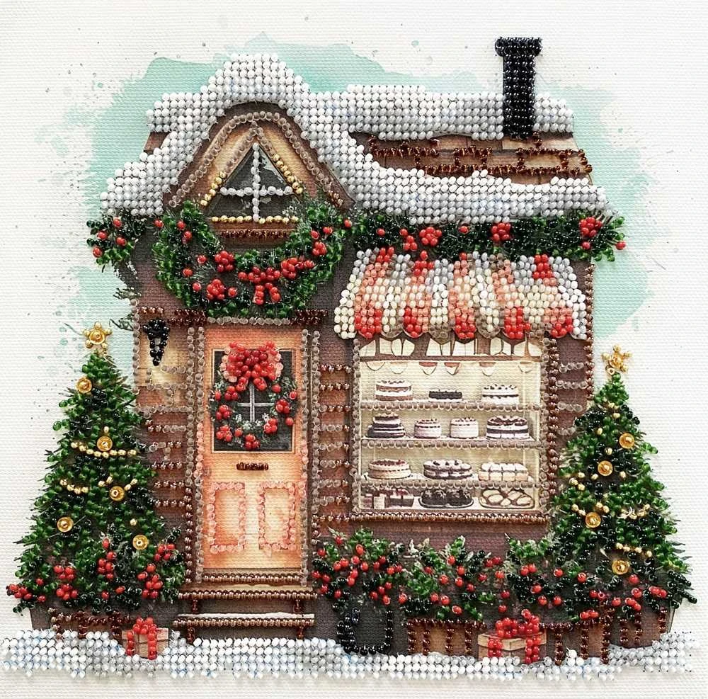Abris Art Siuvinėjimo karoliukais rinkinys „Laikas švęsti“ 20x20 cm