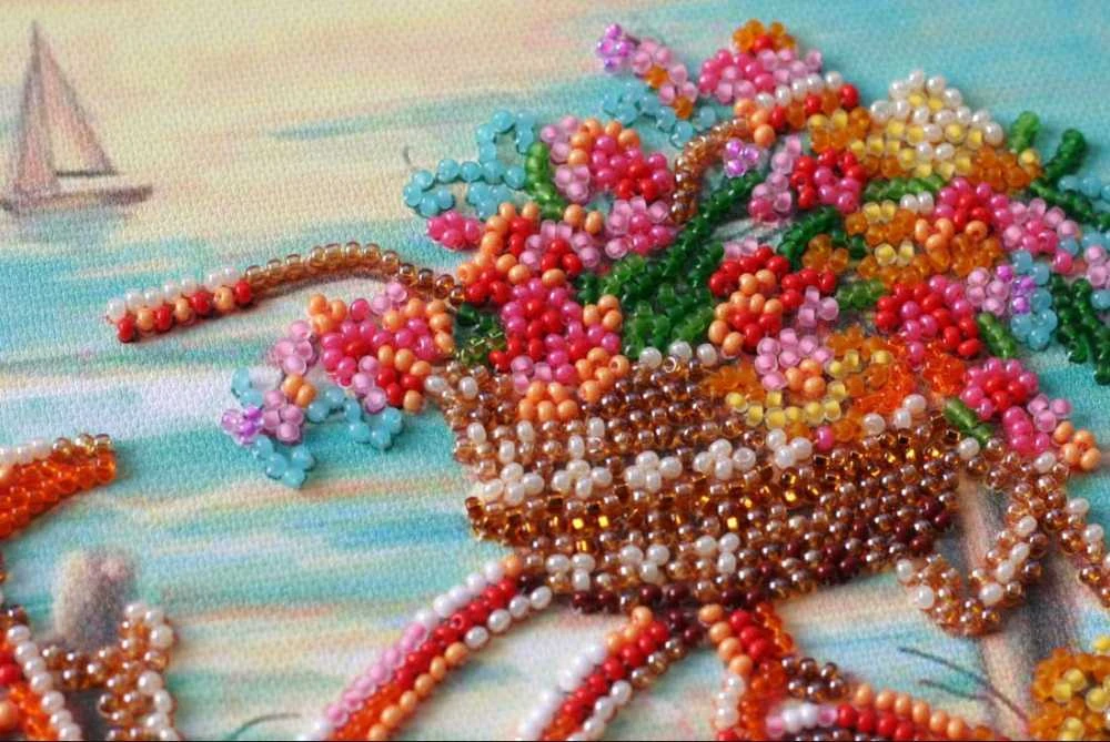 Abris Art Siuvinėjimo karoliukais rinkinys „Žydro amžiaus“ 20x20 cm