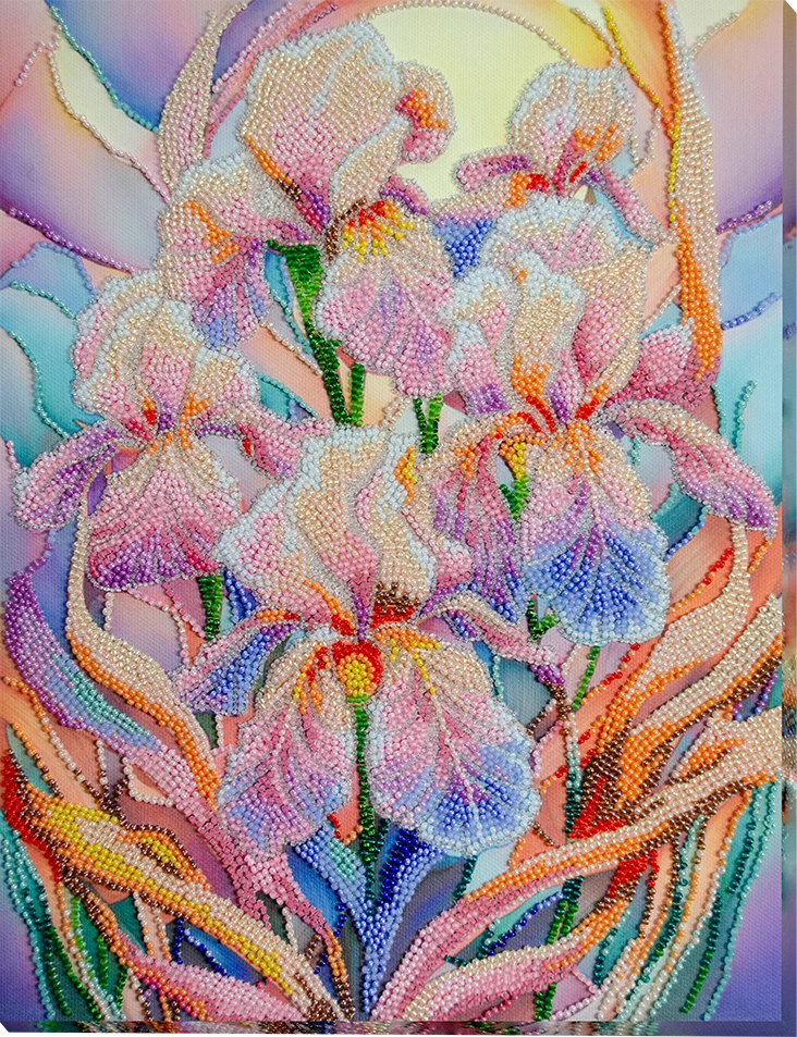 Abris Art Siuvinėjimo karoliukais rinkinys „Gėlių įkvėpimas“ 24x31,5 cm