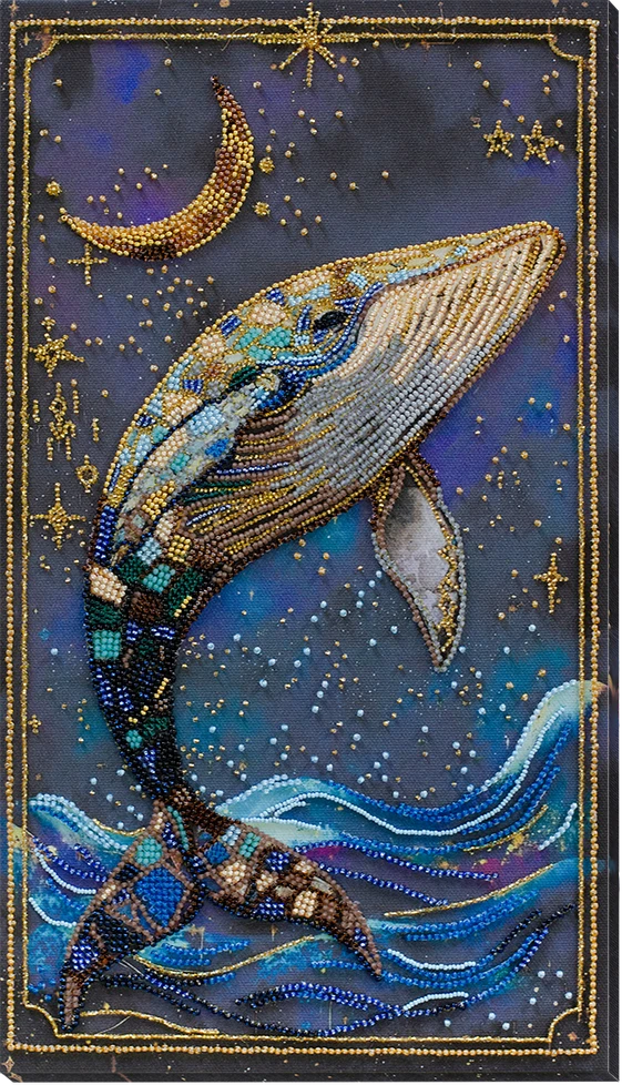 Abris Art Siuvinėjimo karoliukais rinkinys „Gelmių valdovas“ 21x37 AAB-942